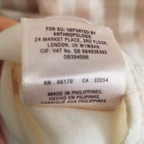 Anthropologie HD In Paris Neutral Sand Tone Checkered Mini Dress Size 2 - Picture 8 of 10